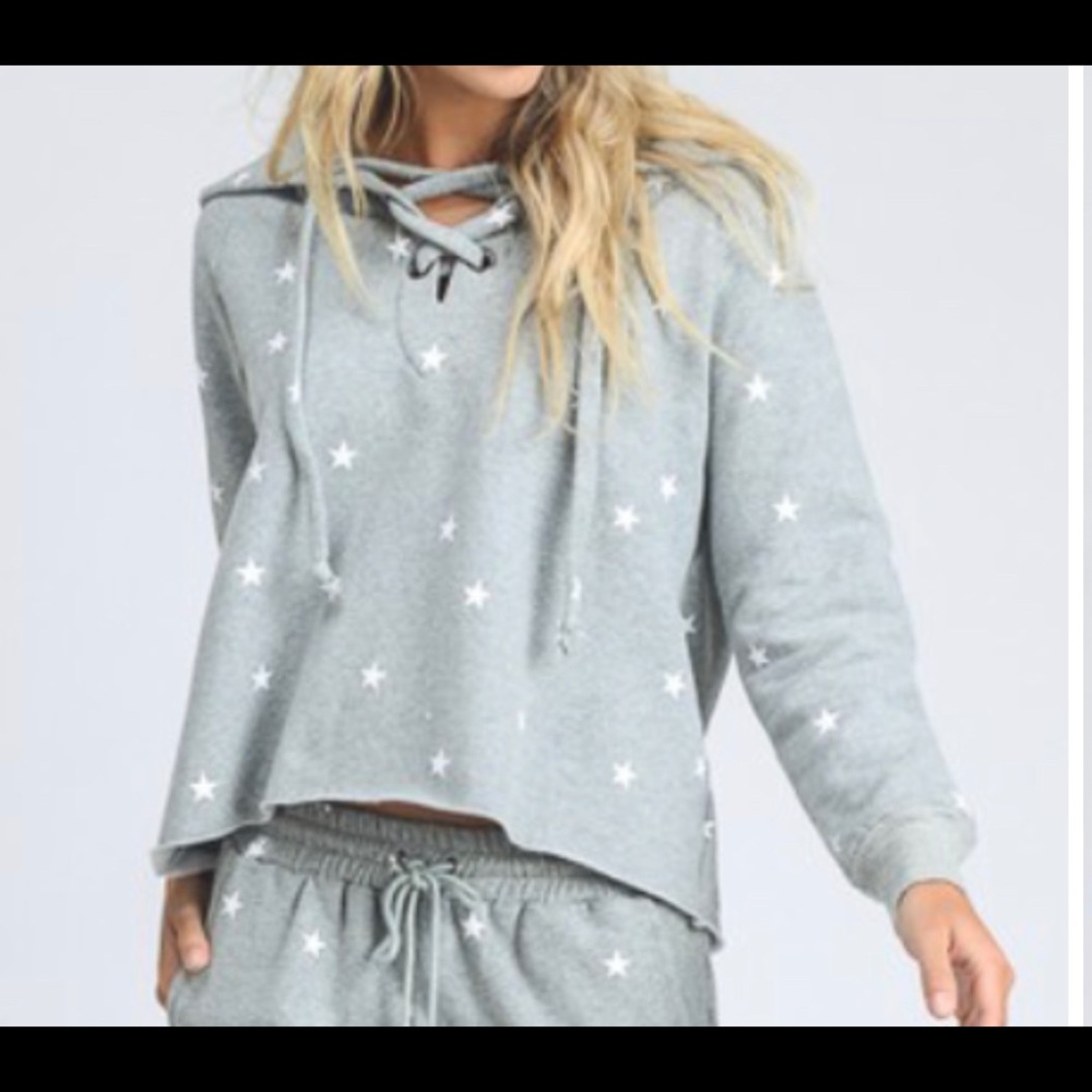 Lace up hoodie